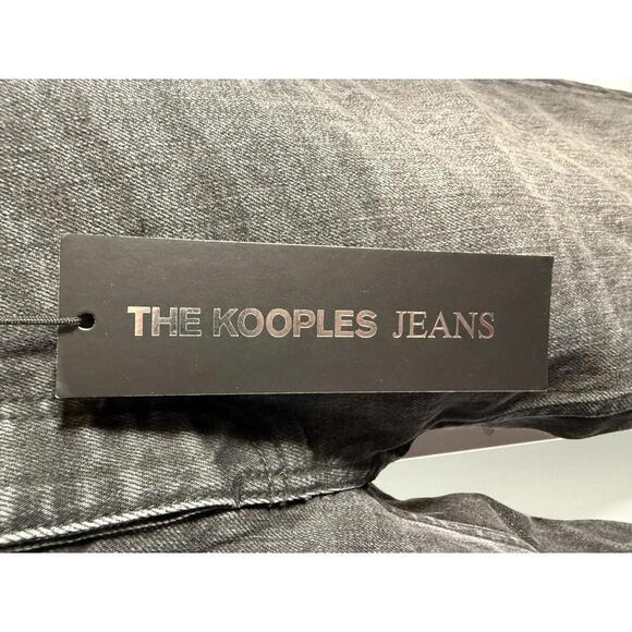 NWT The Kooples Slim Black Japanese Denim Jeans Women’s Size 27 31" Inseam $258 - Picture 5 of 7